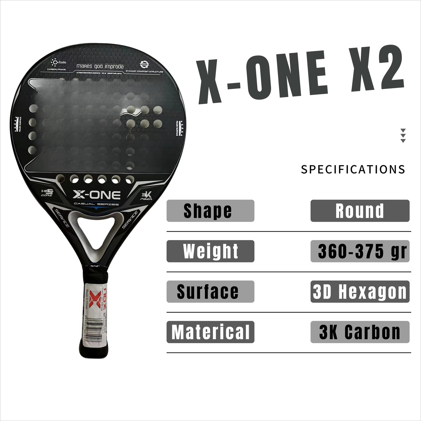 Professional Padel Tennis Racket, Soft Face Carbon Fiber, EVA Memory Paddle, Sports Racquet, Outdoor Equipment for Men and Women
