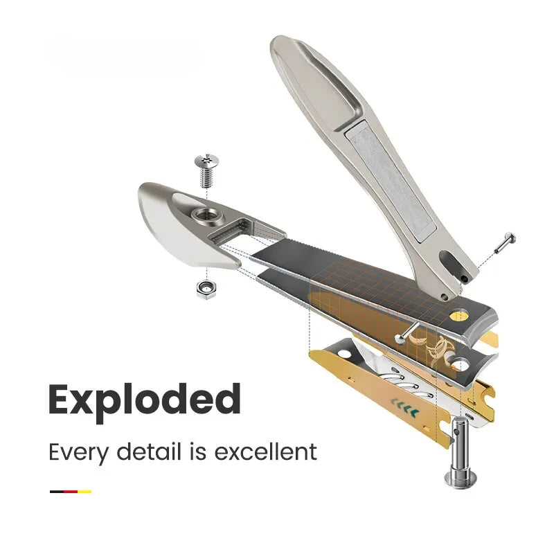 Anti Splash Nail Clippers Stainless Steel Fingernail Cutter Manicure Tools Bionics Design Nail Trimmer