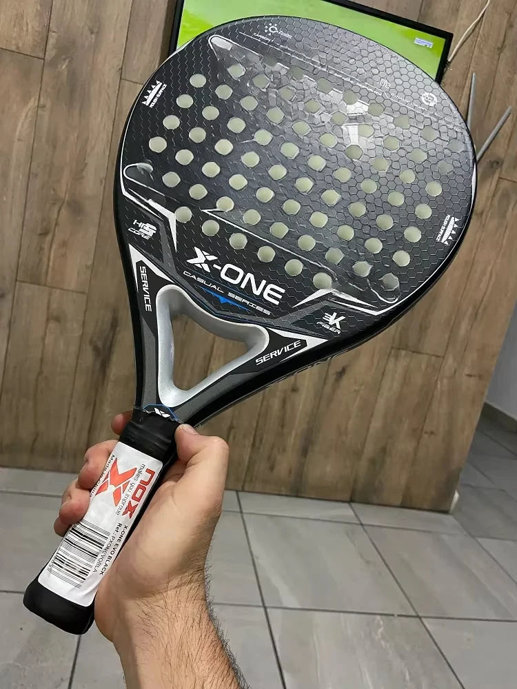 Professional Padel Tennis Racket, Soft Face Carbon Fiber, EVA Memory Paddle, Sports Racquet, Outdoor Equipment for Men and Women