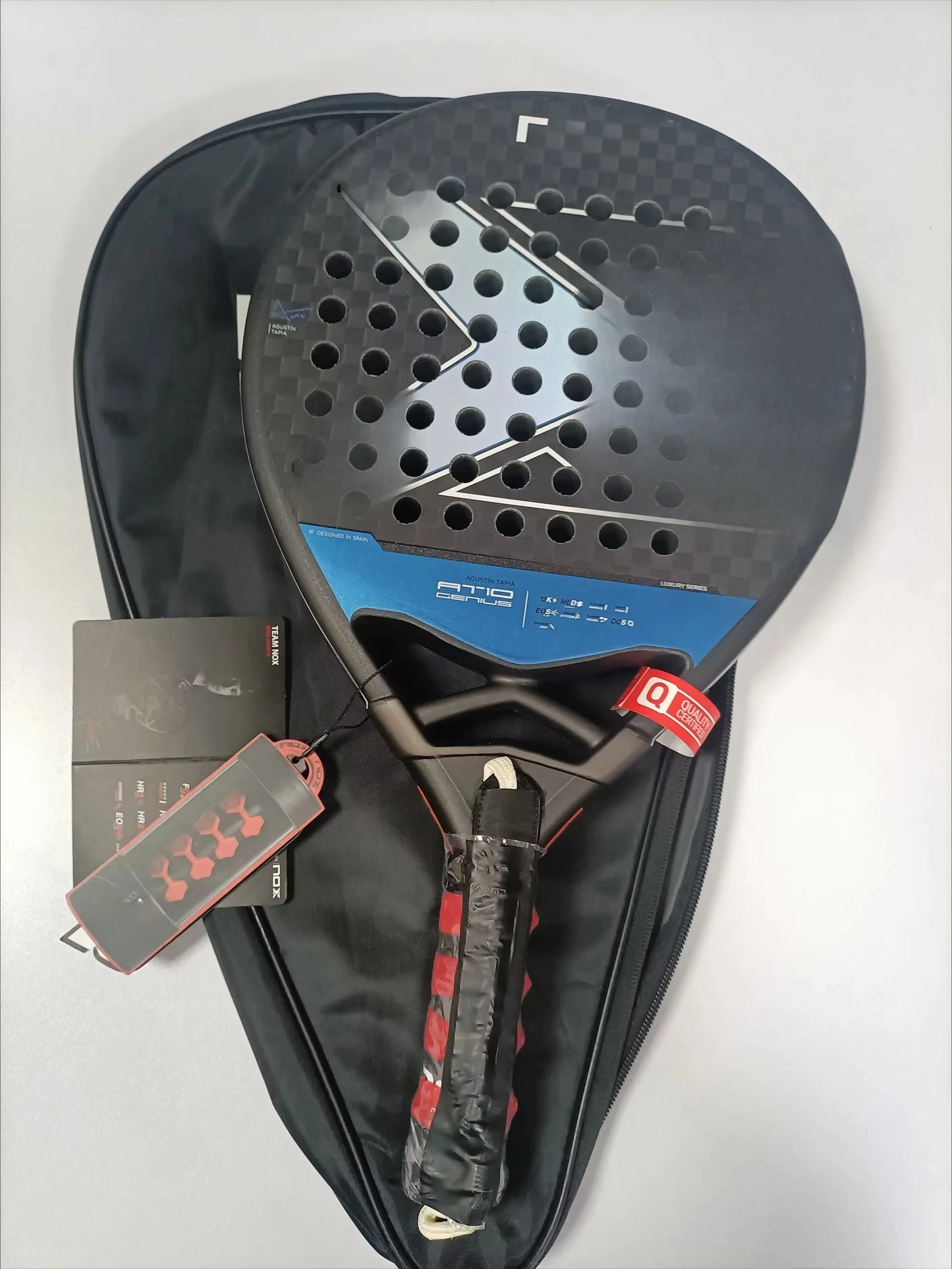 Professional Padel Tennis Racket, Soft Face Carbon Fiber, EVA Memory Paddle, Sports Racquet, Outdoor Equipment for Men and Women