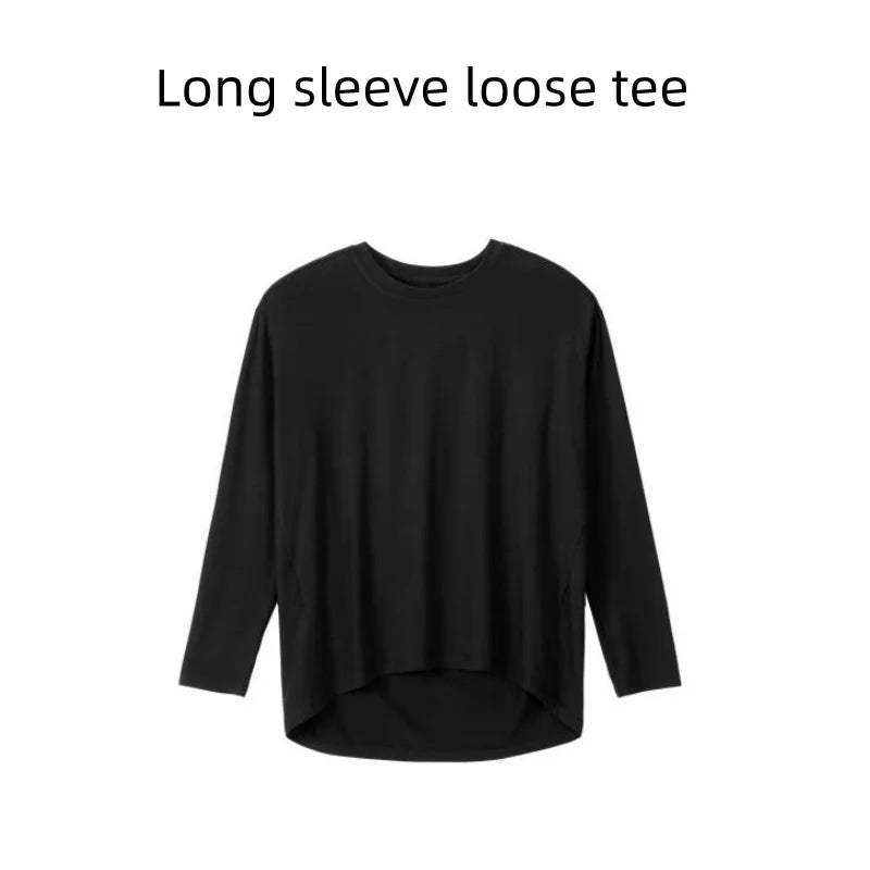 AP 2025 SS loose modal tee with colored denim jeans skirt teen girls women spring summer fashion jeans skirts loose tee