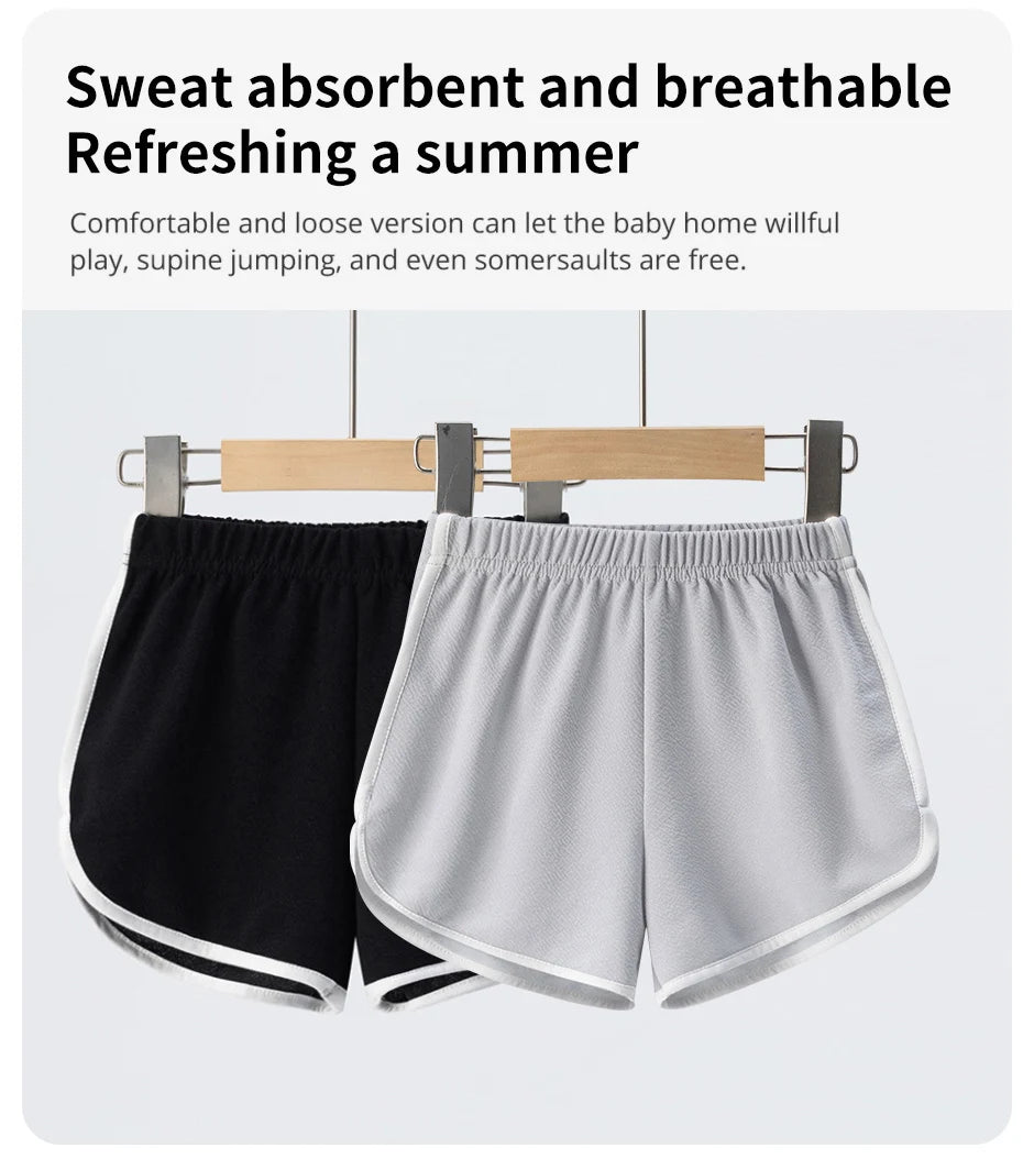 4/1 Pcs Children's Summer Solid Color Basic Small Hot Pants Boys Sports Casual Shorts Girls Fashion Joker Comfortable Beach Pant