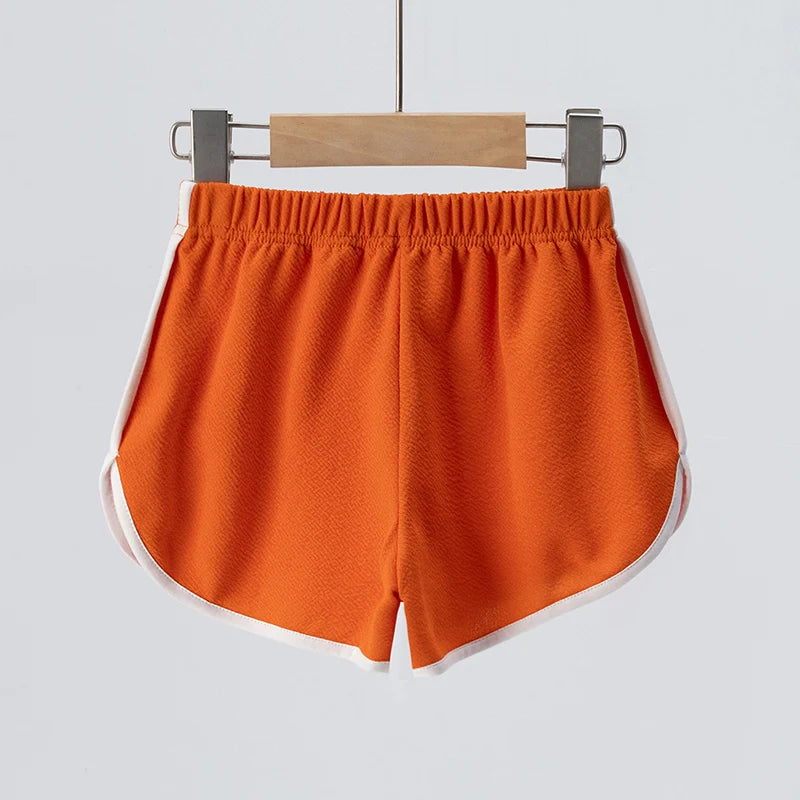 4/1 Pcs Children's Summer Solid Color Basic Small Hot Pants Boys Sports Casual Shorts Girls Fashion Joker Comfortable Beach Pant