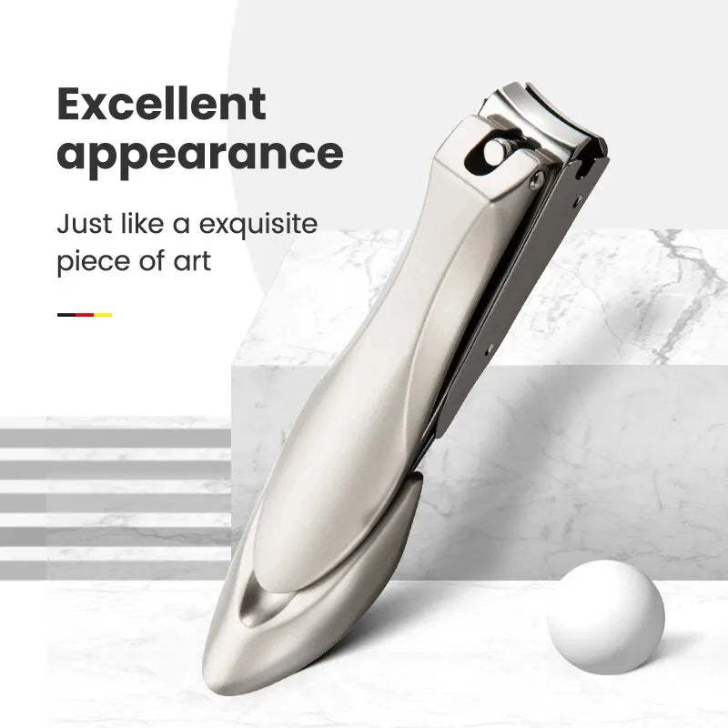 Anti Splash Nail Clippers Stainless Steel Fingernail Cutter Manicure Tools Bionics Design Nail Trimmer