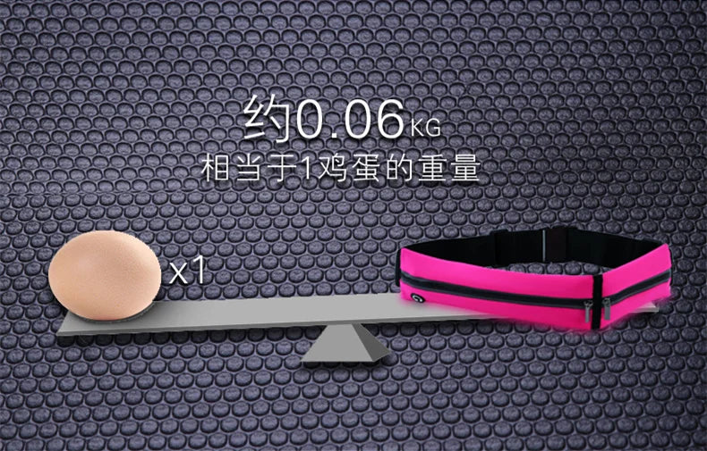 Sports waist bag, running phone bag, men's and women's outdoor equipment waterproof invisible new mini waist belt reflective bag