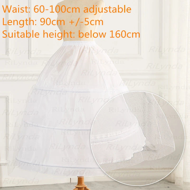 Bridal Wedding Petticoat Underskirt Ball Gown Crinoline Slip Underskirt Bridae Prom Dress Petticoats