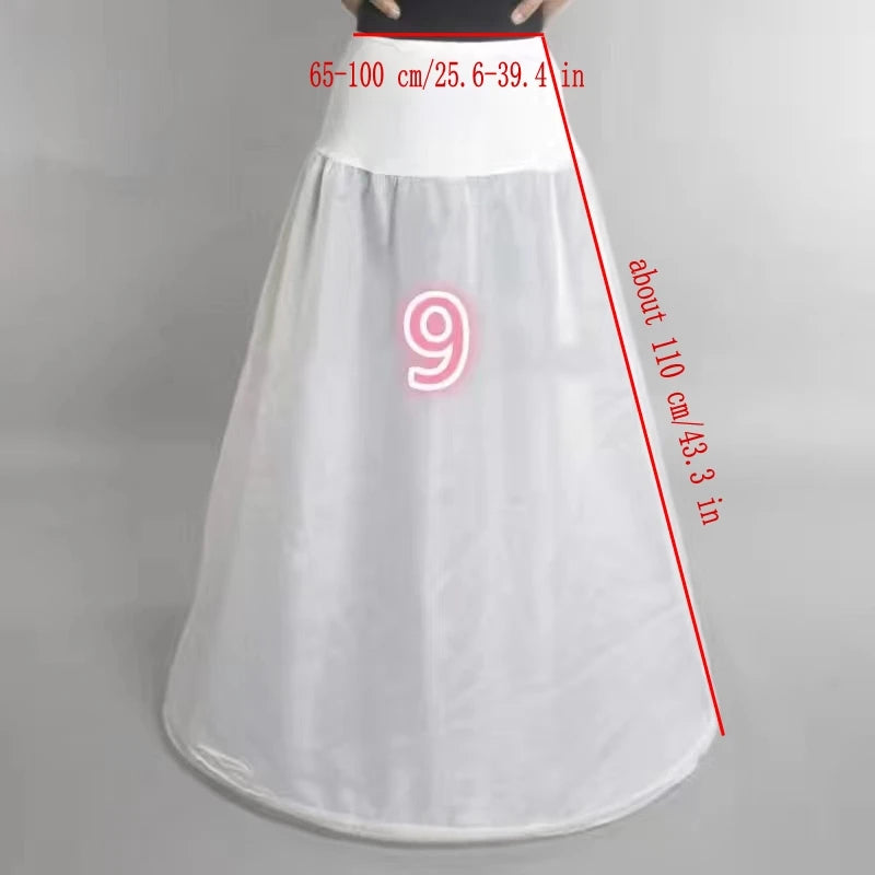 Petticoat Crinoline Slips Hoop Skirt Vintage Underskirt for Gown Dress Many Styles for Bridal Wedding