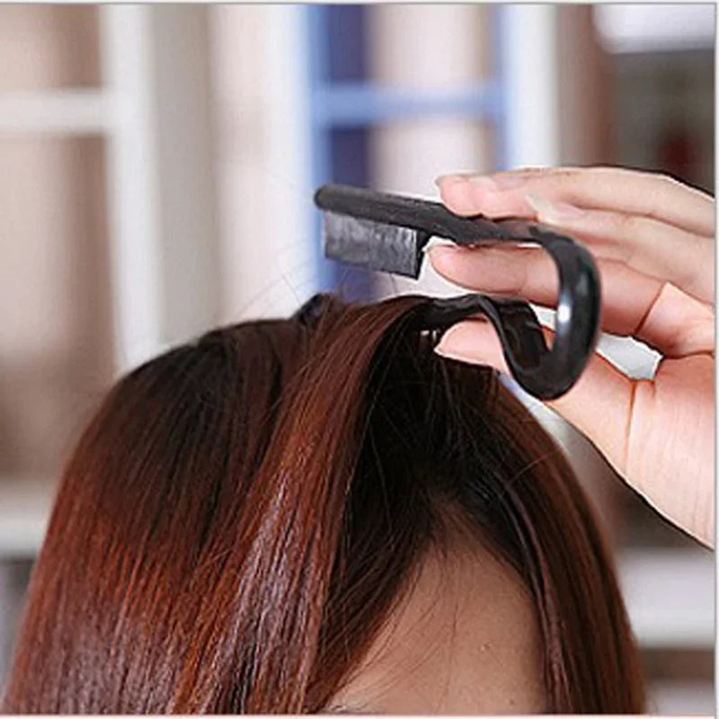 Comb Hairdressing V-Comb Messy Hair Finishing Straightening Splint Comb - Hair Styling Tool Clip special for hair wigs