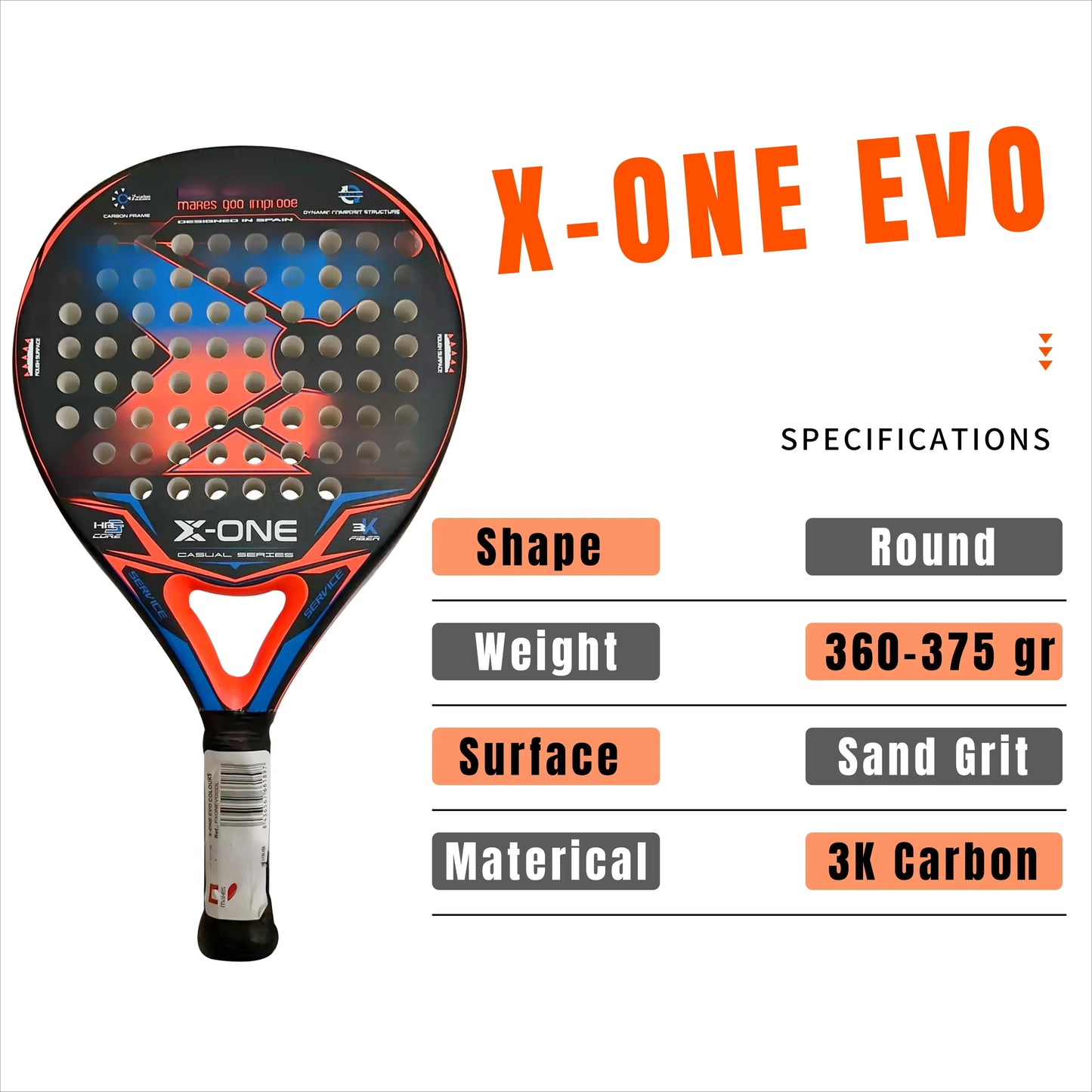 Professional Padel Tennis Racket, Soft Face Carbon Fiber, EVA Memory Paddle, Sports Racquet, Outdoor Equipment for Men and Women
