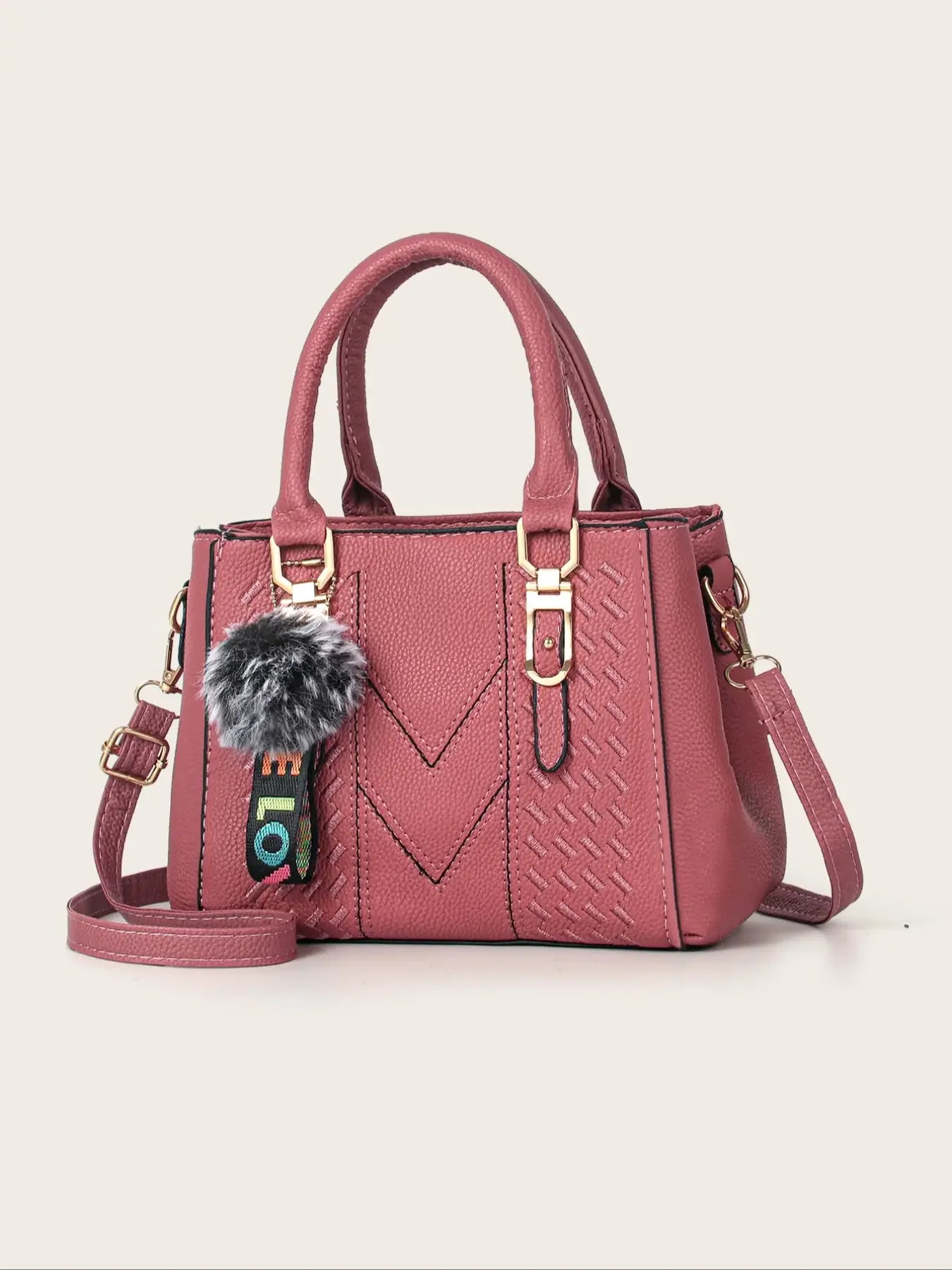 Fashionable and minimalist large capacity embroidered women's crossbody bag, a daily handbag for use