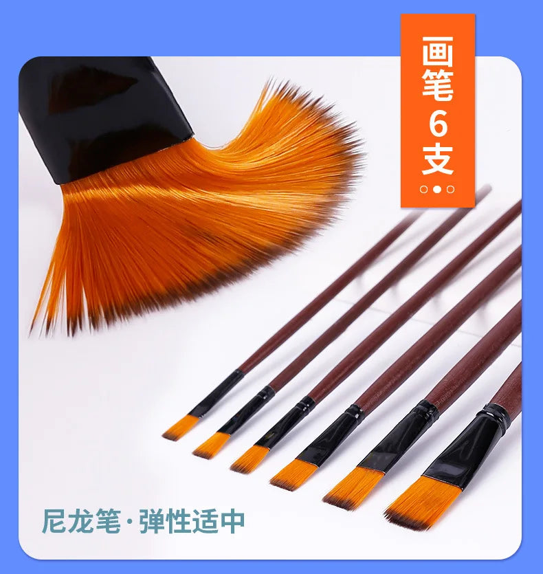 12/24/36 Colors Gouache Paint Set 6ml Tubes - Rich Vivid Colors for Artists, Students, Beginners - Canvas Portrait Paintings