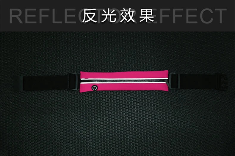 Sports waist bag, running phone bag, men's and women's outdoor equipment waterproof invisible new mini waist belt reflective bag