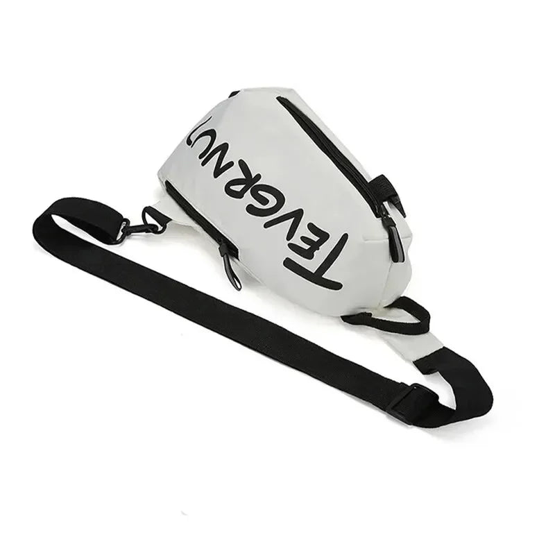 Nylon Chest Bag Trendy and Fashionable Women's Shoulder Bag Sports and Leisure Men's Oblique Straddle Bag