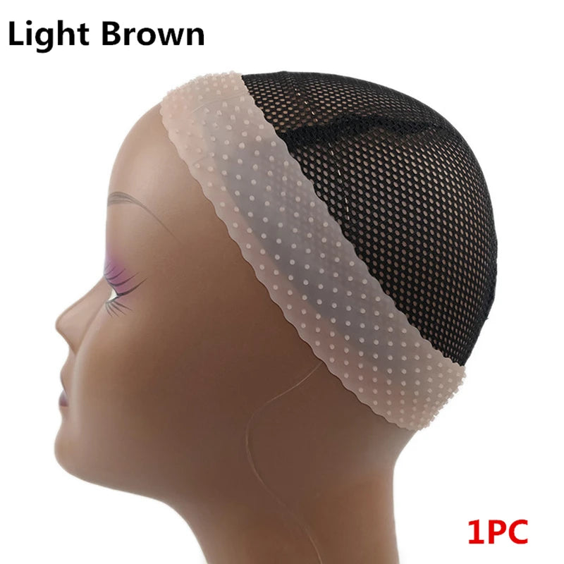 1PC Seamless Non Slip Wig Hair Band with Stretchy Nylon Wig Cap for Wig and Sport Yoga
