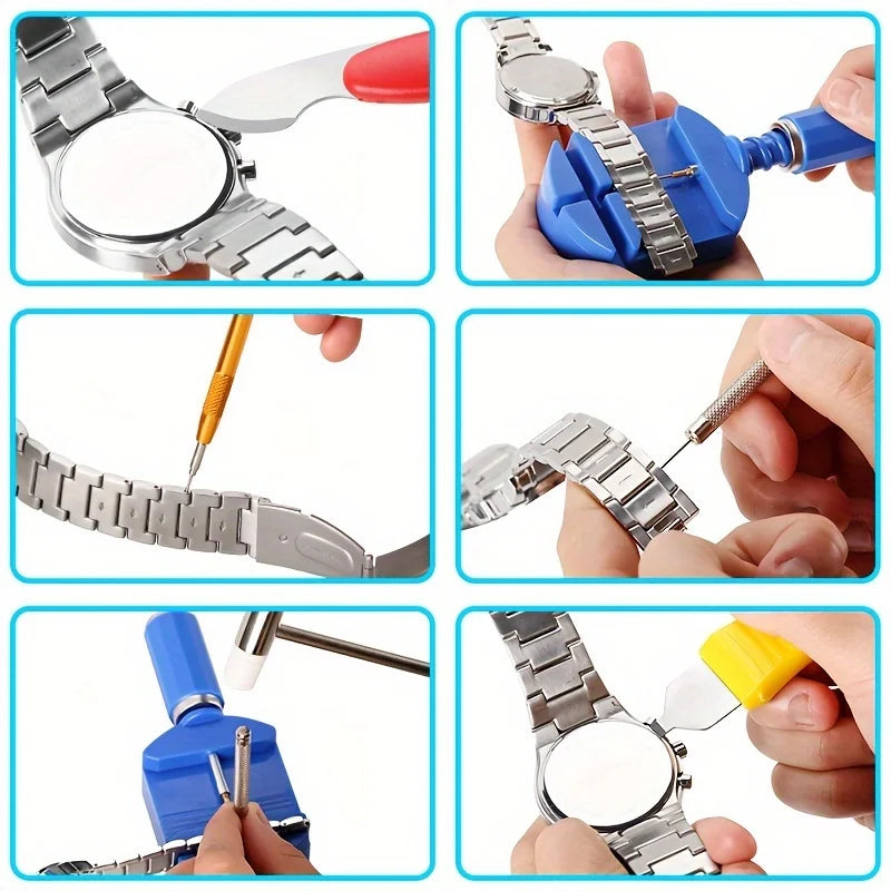 Watch Repair Kit 147 Piece Set Watch Repair Home Tool Set Convenience Brand Clock Tool