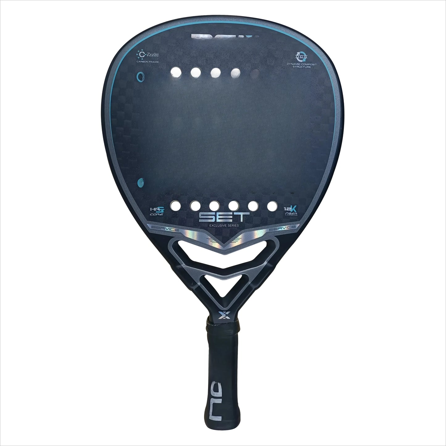 Professional Padel Tennis Racket, Soft Face Carbon Fiber, EVA Memory Paddle, Sports Racquet, Outdoor Equipment for Men and Women