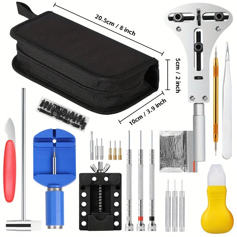 Watch Repair Kit 147 Piece Set Watch Repair Home Tool Set Convenience Brand Clock Tool