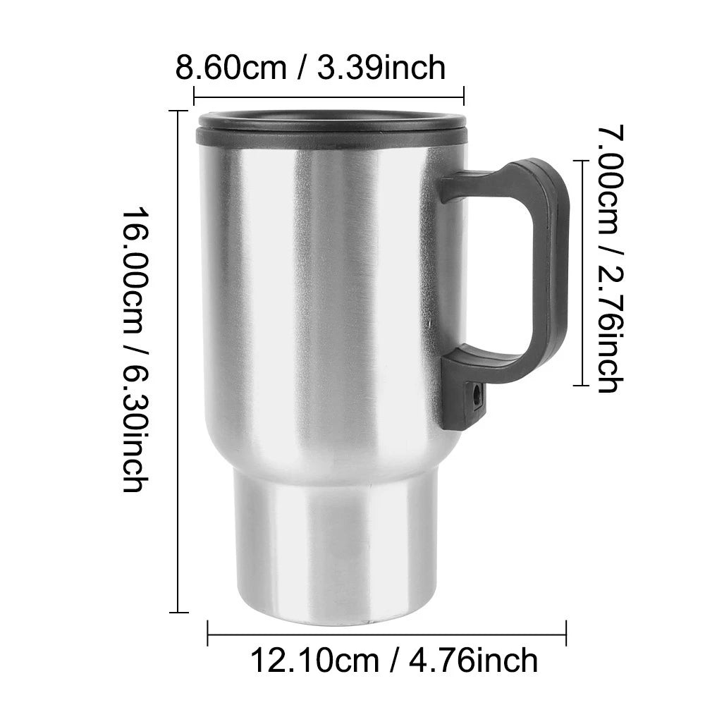 12V 450ml High Quality Car Kettle - Stainless Steel Travel Mug for Coffee/Tea" (85 chars) New Fashion Vehicle