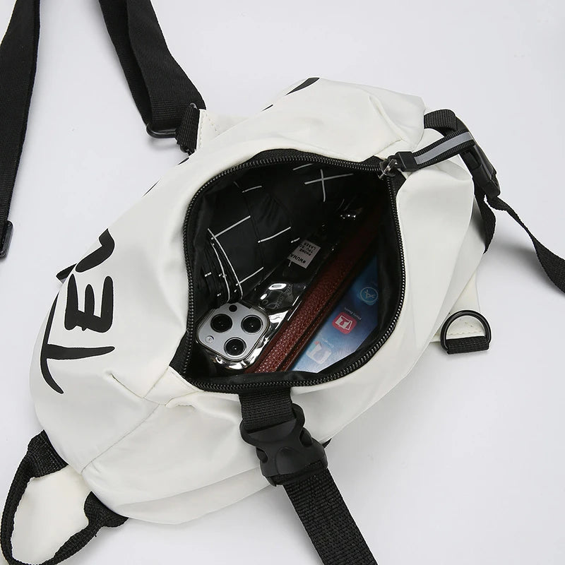 Fashionable Large-Capacity Crossbody Bag for Shopping and Travel Multifunctional Chest Bag