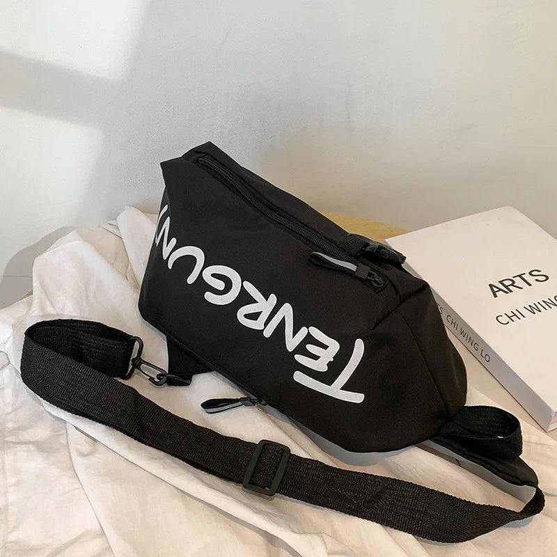 Fashionable Large-Capacity Crossbody Bag for Shopping and Travel Multifunctional Chest Bag