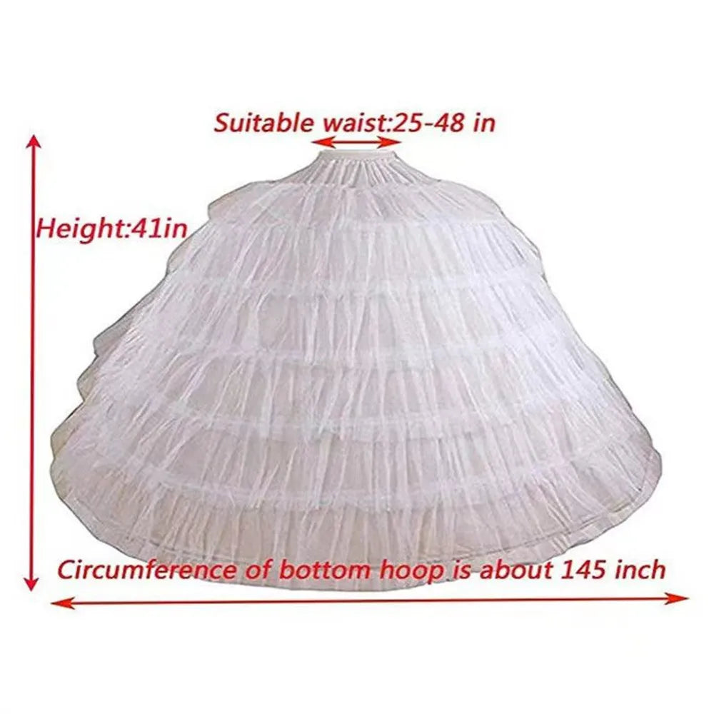 Bridal Wedding Petticoat Underskirt Ball Gown Crinoline Slip Underskirt Bridae Prom Dress Petticoats