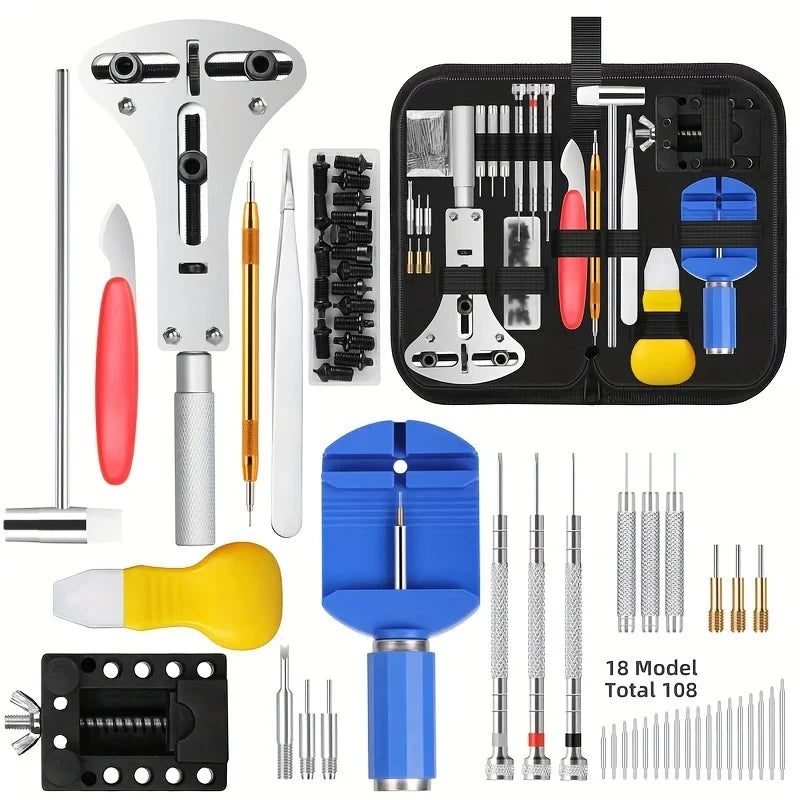 Watch Repair Kit 147 Piece Set Watch Repair Home Tool Set Convenience Brand Clock Tool