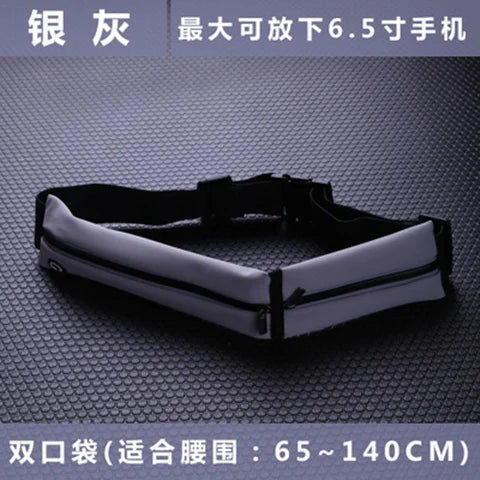 Sports waist bag, running phone bag, men's and women's outdoor equipment waterproof invisible new mini waist belt reflective bag