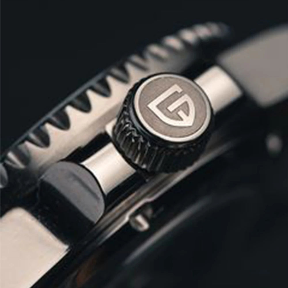 PAGANI DESIGN GMT Watches Men's Luxury Automatic Mechanical Wristwatch Sapphire Glass 40MM Stainless Steel Waterproof Watch