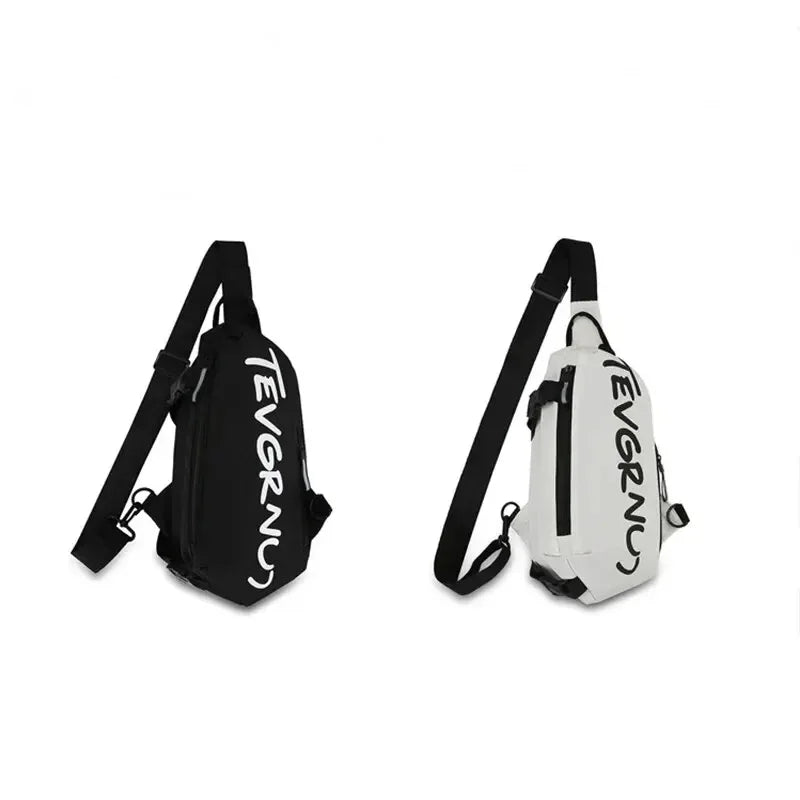 Nylon Chest Bag Trendy and Fashionable Women's Shoulder Bag Sports and Leisure Men's Oblique Straddle Bag