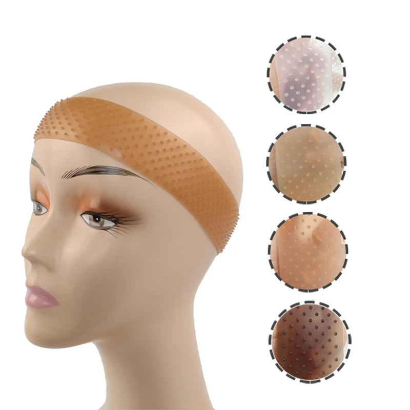 1PC Seamless Non Slip Wig Hair Band with Stretchy Nylon Wig Cap for Wig and Sport Yoga
